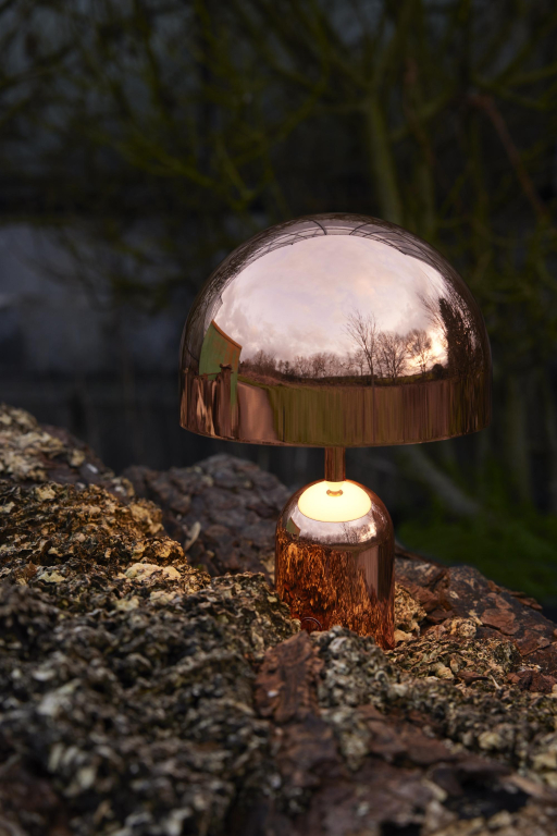 Tom Dixon Bell tafellamp LED oplaadbaar Fluro