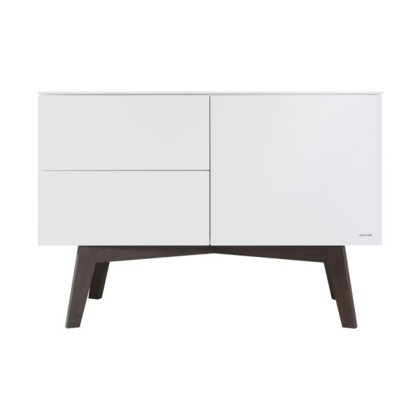 Kidsmill Sixties Commode Wit Mat / Walnoot