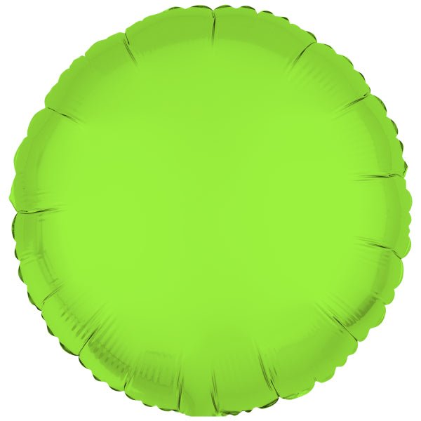 Neon Groene Helium Ballon Rond Leeg 43cm