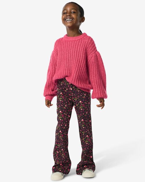 legging enfant côtelé rouge