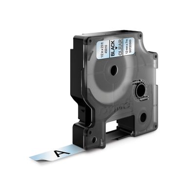Dymo D1 - Ruban d'étiquettes auto-adhésives - 1 rouleau (12 mm x 7 m) - fond transparent écriture noire