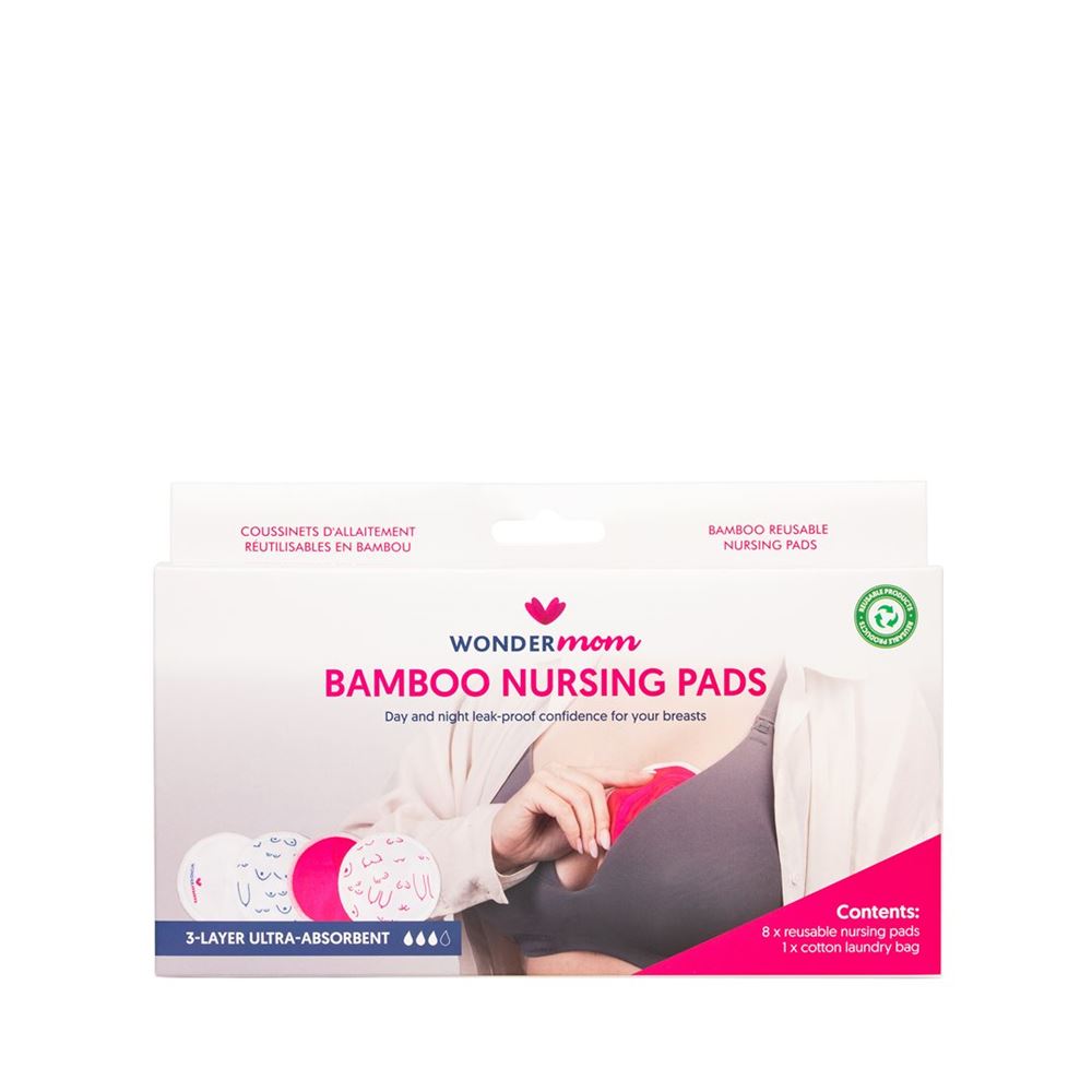 WONDERMOM Waschbare Stilleinlagen<br>1 Stück, aus Bambus