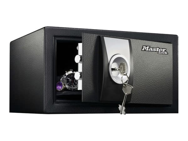 Master Lock Small No. X031ML - Pengeskap - solid stål - grå, svart