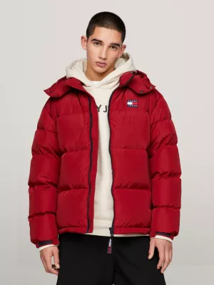 Jaqueta puffer casual Alaska com logo