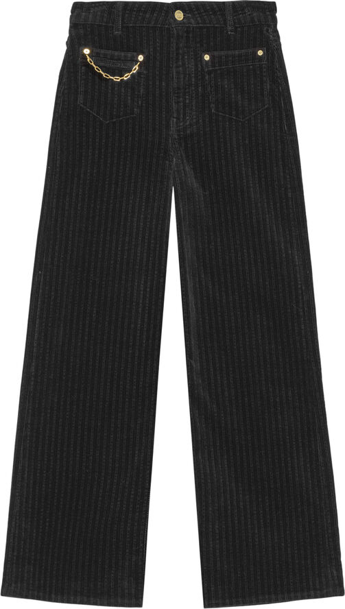 Ganni Stretch Corduroy Magny Black