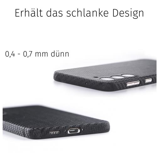 Samsung Galaxy S25  Plus Echtcarboncover Schutzhülle Ultrathin MagSafe-Modul (10.85.0167) - Schwarz