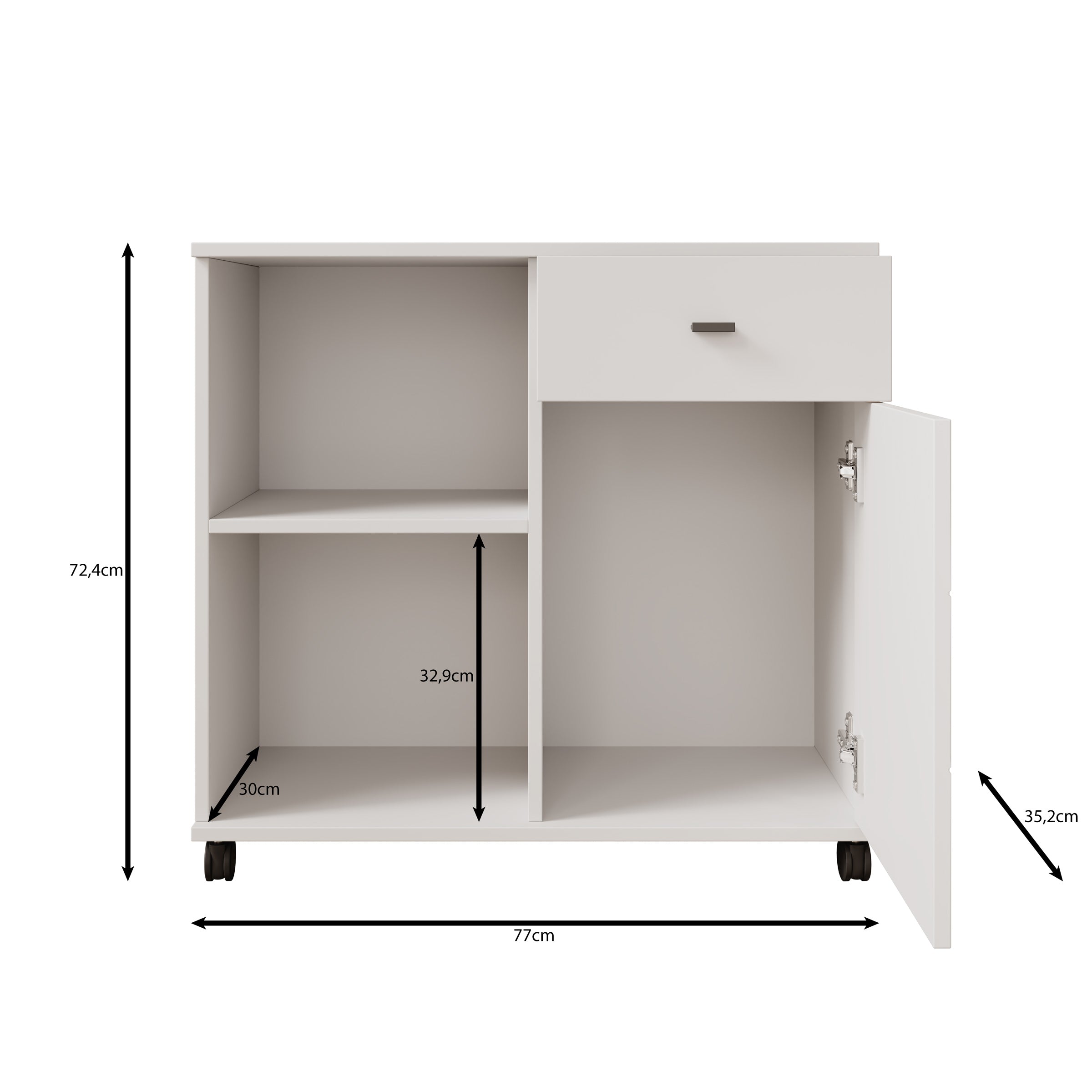 Celeste - Dressoir - Eikenpatroon - 77x35x73 cm