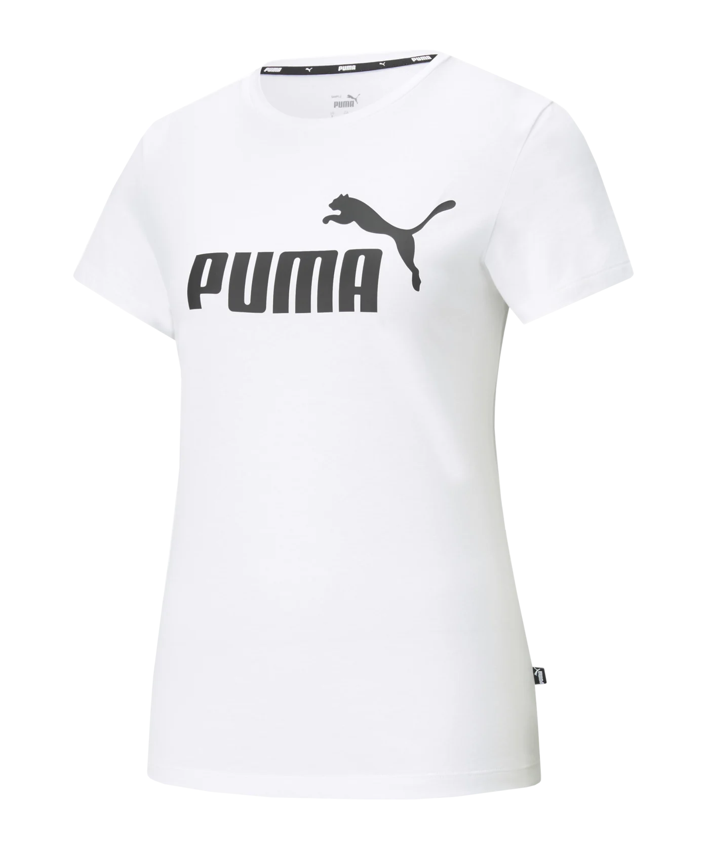 PUMA Essential Logo T-Shirt Damen Weiss F002