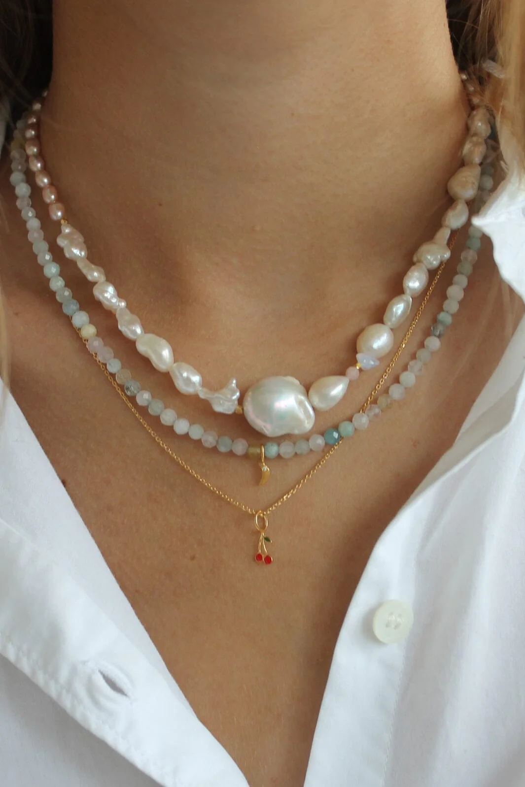 Stine A Chunky Glamour Pearl Necklace