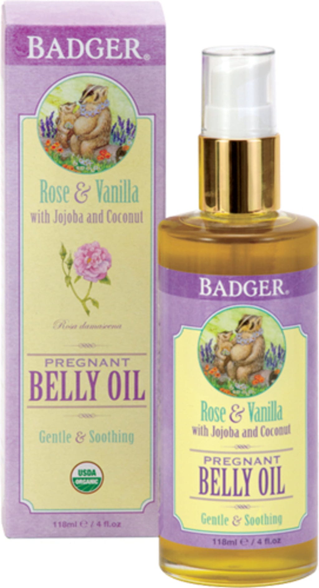 Badger Balm  Mom Care Belly Oil, 118 ml