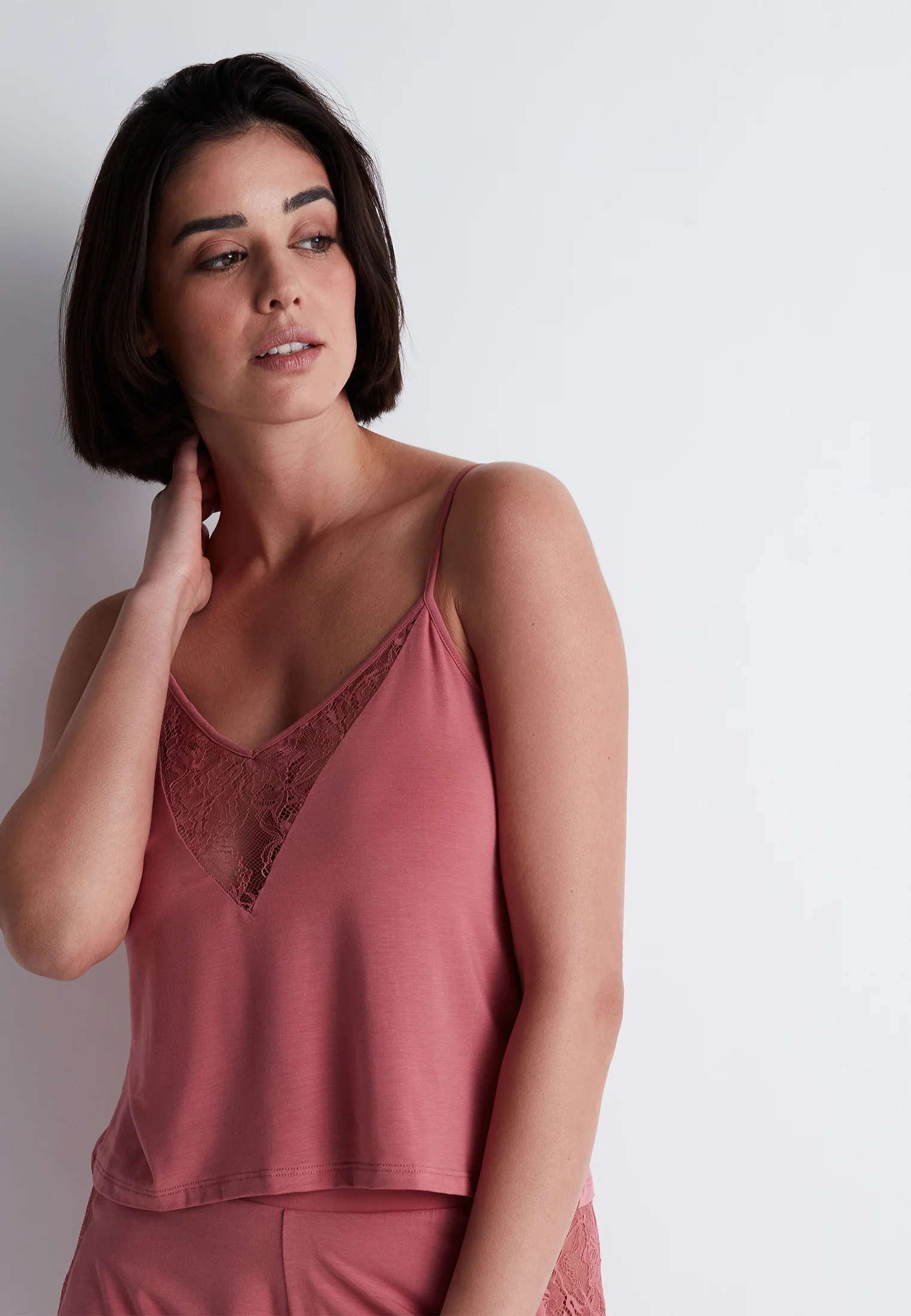 LAZY DAYS - Top à fines bretelles | Rose