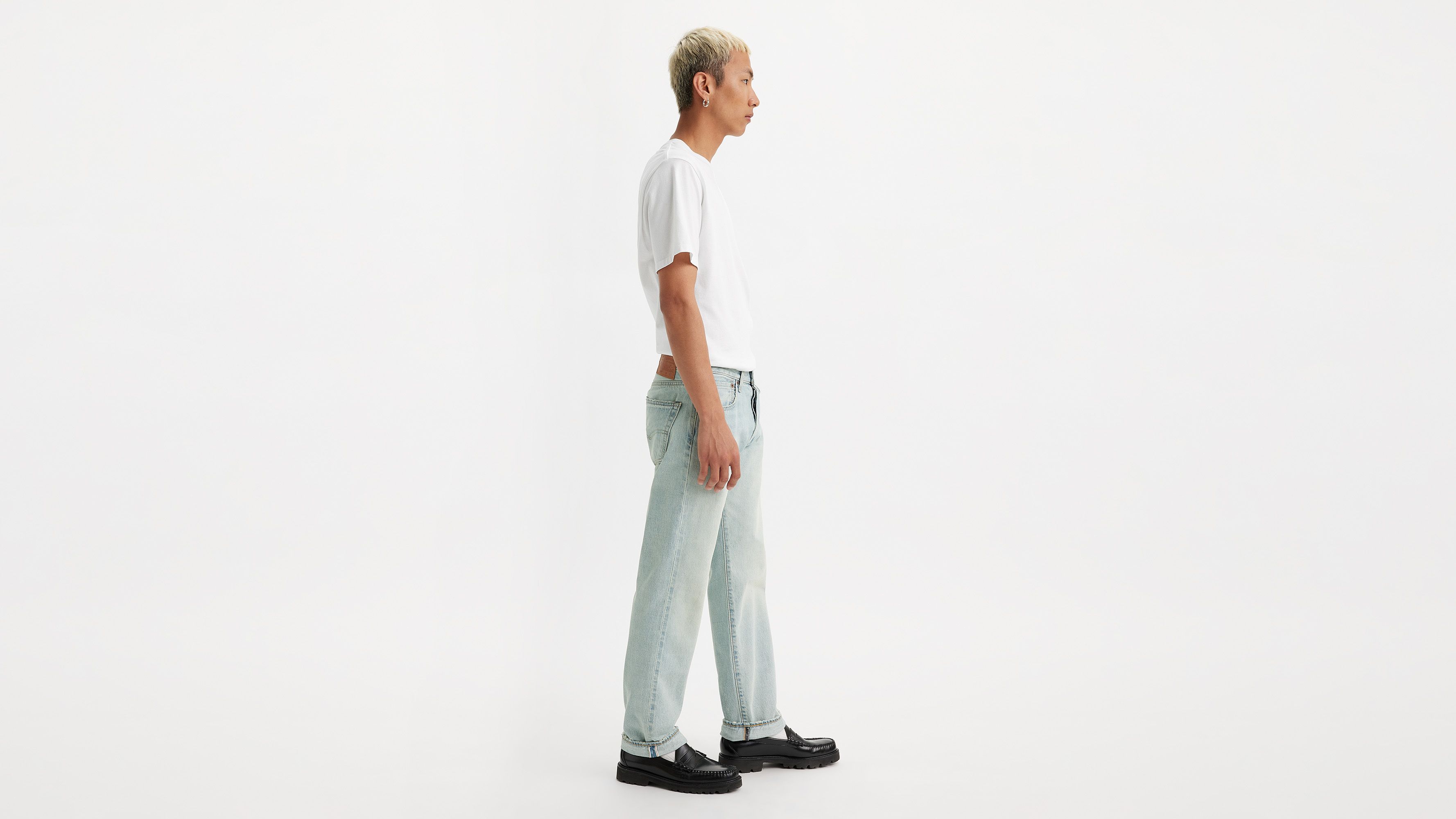 Jean 501® Original lisière selvedge - Light Indigo Worn In - Bleu