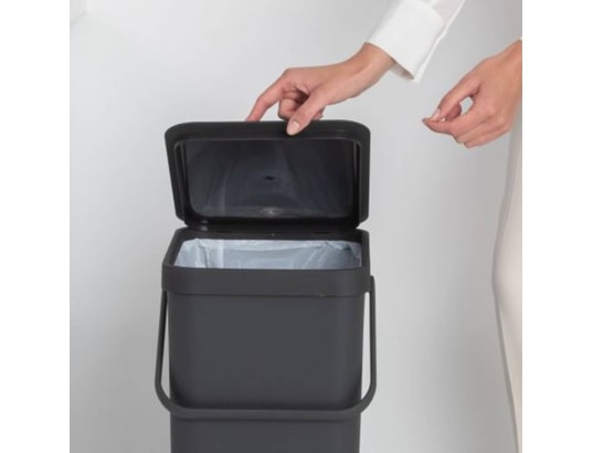 BRABANTIA - Poubelle Poubelle de tri Sort & Go, 40 L - Grey 251047