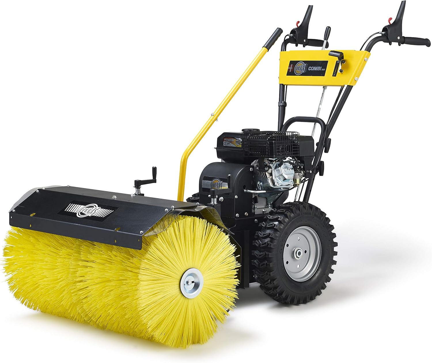 TEXAS 800TG Set 2in1 Profi Benzin-Kehrmaschine 80cm Combi Laubkehrer Schneeräumer mit Radantrieb, 4 Takt, 5,7PS, 4+1 Gänge, Grundgerät + Kehrbesen