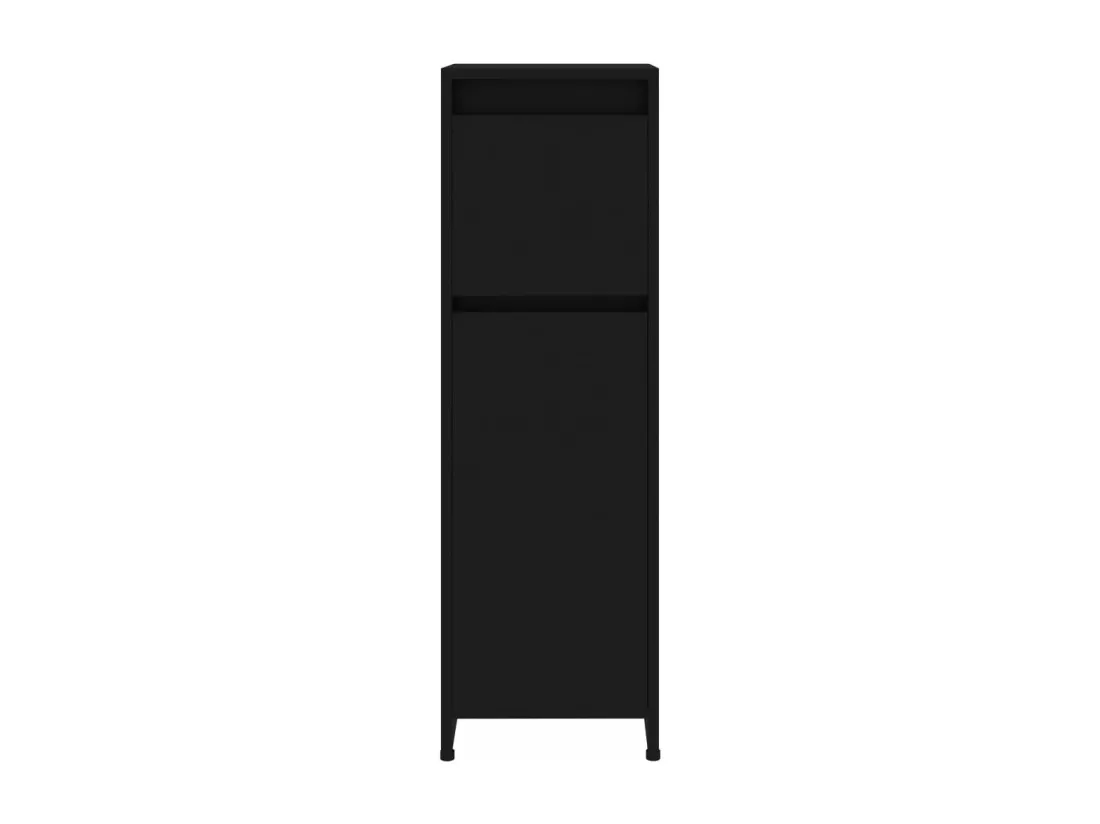 Armoire de salle de bain Noir 30x30x95 cm Bois d'ingénierie