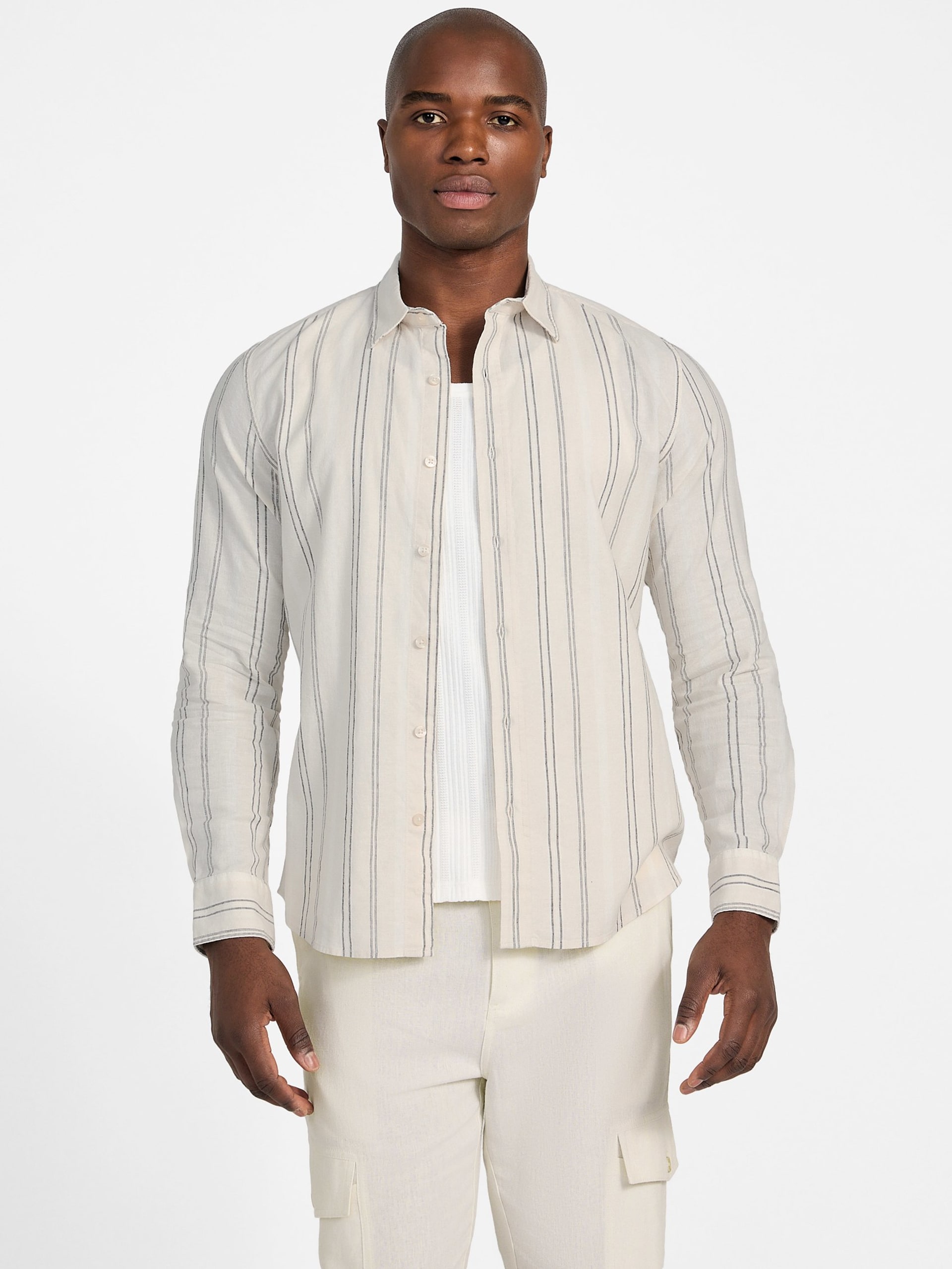 Camisa de linho listrada Eco Harkin