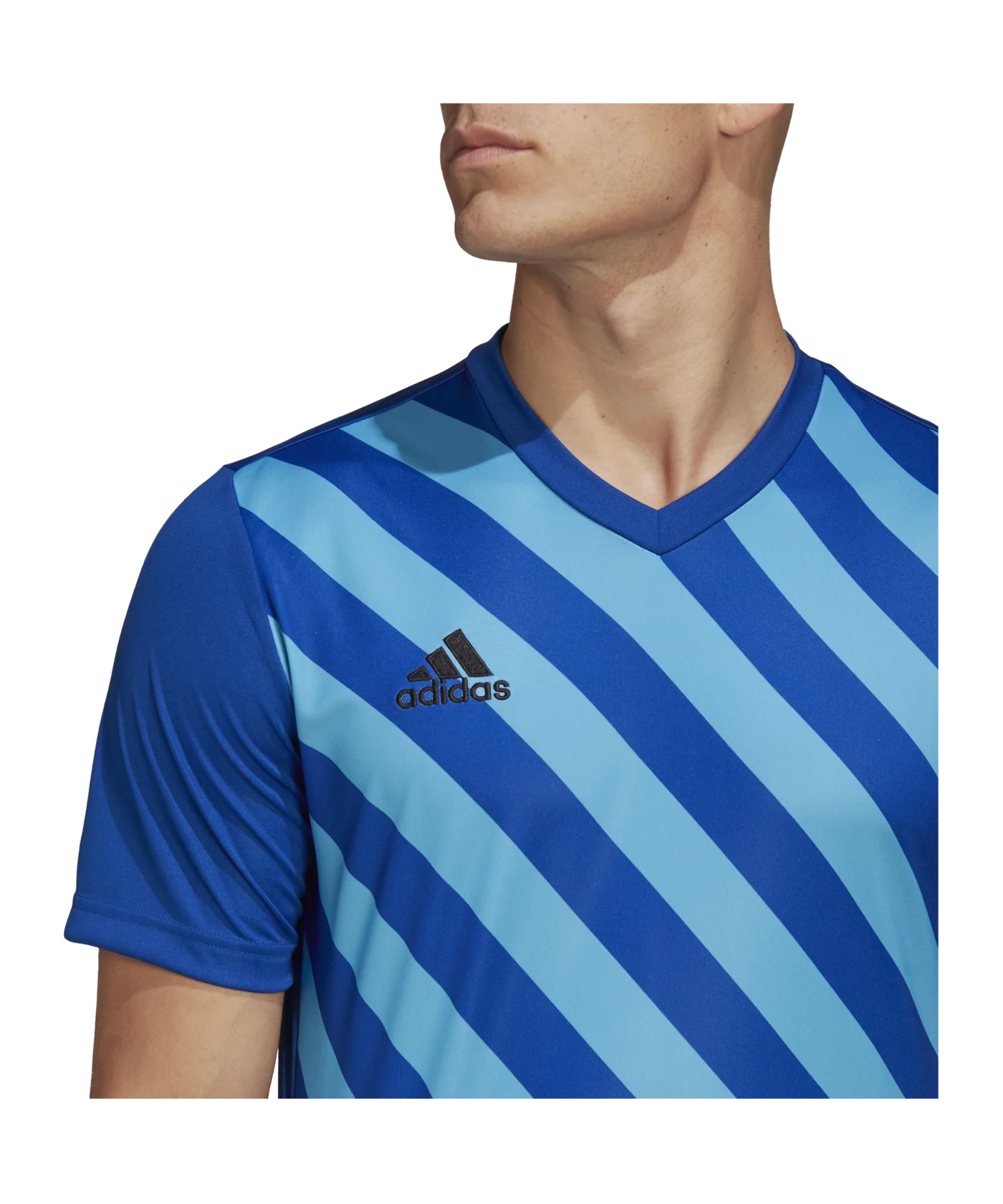 adidas Entrada 22 GFX Trikot Blau Schwarz