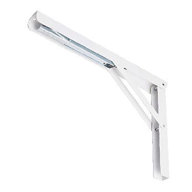 Équerre escamotable 150 mm Blanche Squiz Form