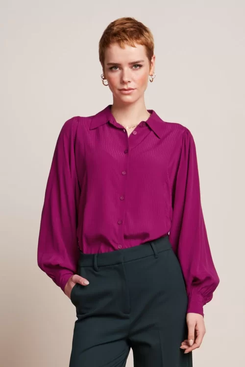 King Louie Marisa Allegra blouse in fuchsiaroze