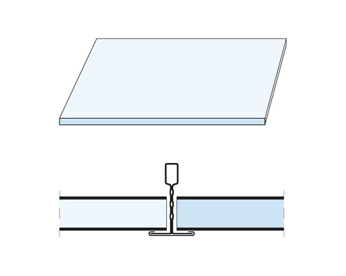 Knauf gipsplaat plafond Cleneo Plaza Regula 625 x 625 x 12,5 mm Verpakking = 8 stuks