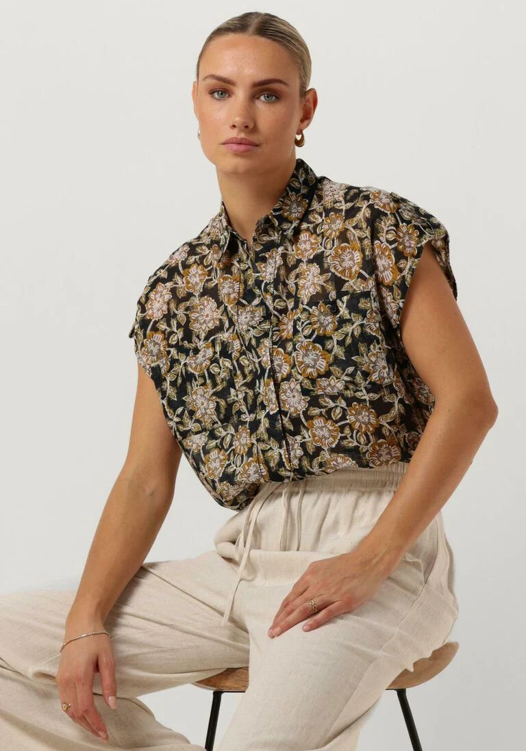 CIRCLE OF TRUST donkergroene circle of trust blouse lana blouse