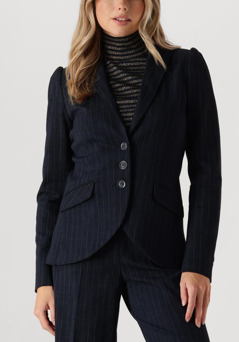 blauwe summum blazer blazer punto vintage stripe