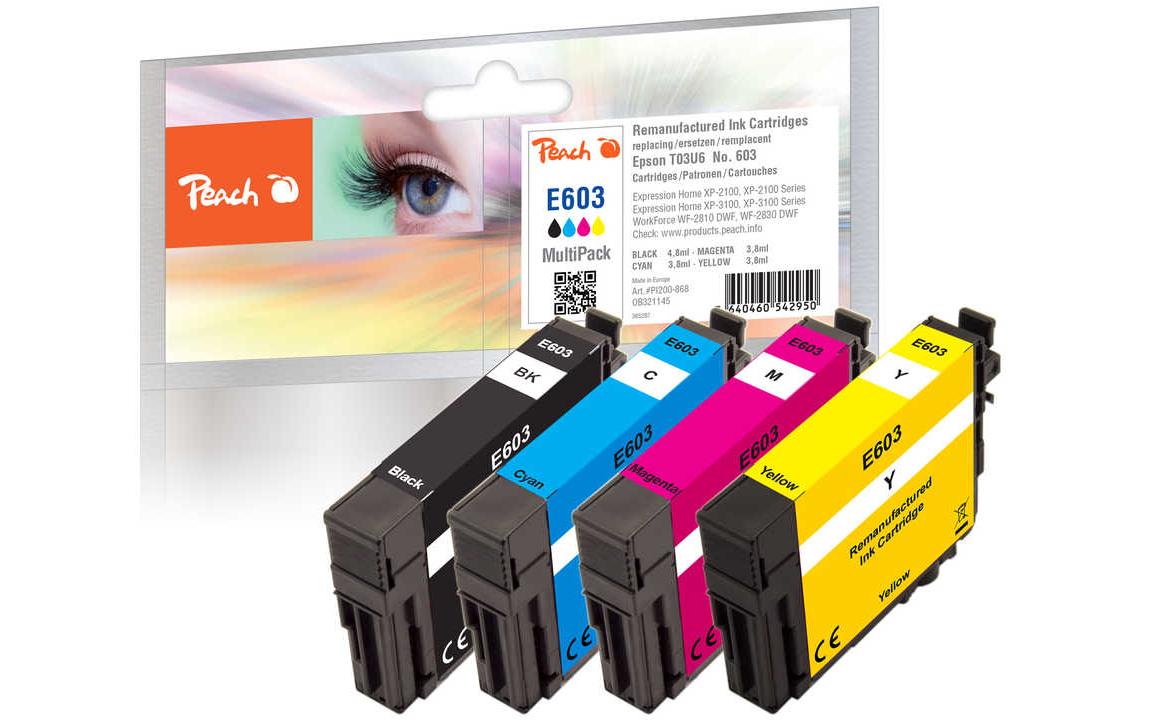 Tinte Epson T03U6/ No. 603 BK/C/M/YDruckerpatrone: Schwarz, Cyan, Magenta, Gelb