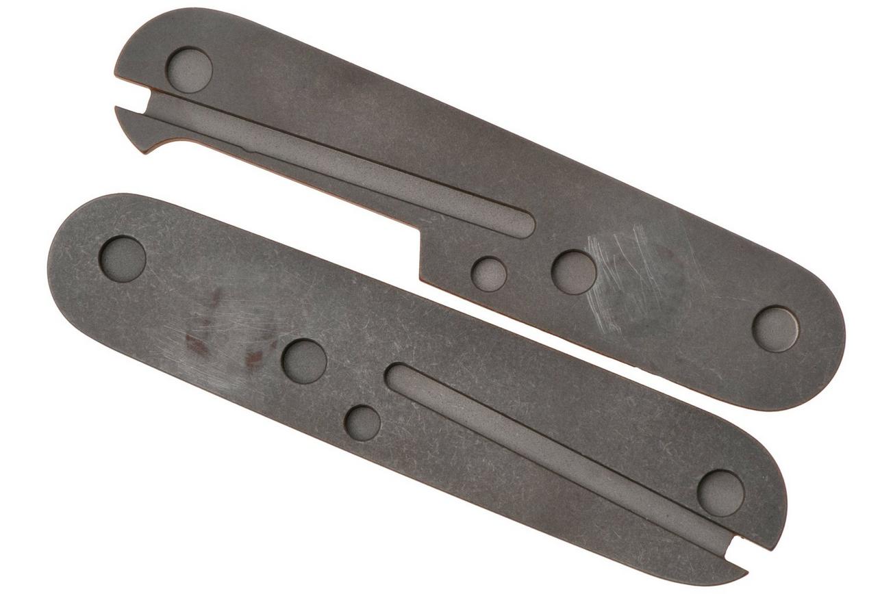 Lex Custom Victorinox 91 mm Scales V91LH347 Lizard Copper Titanium, handgreepschalen