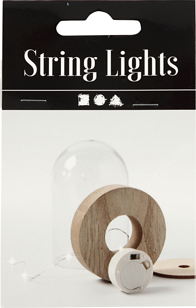Led Lyskæde - L 27 CM - Sølv - 1 Stk