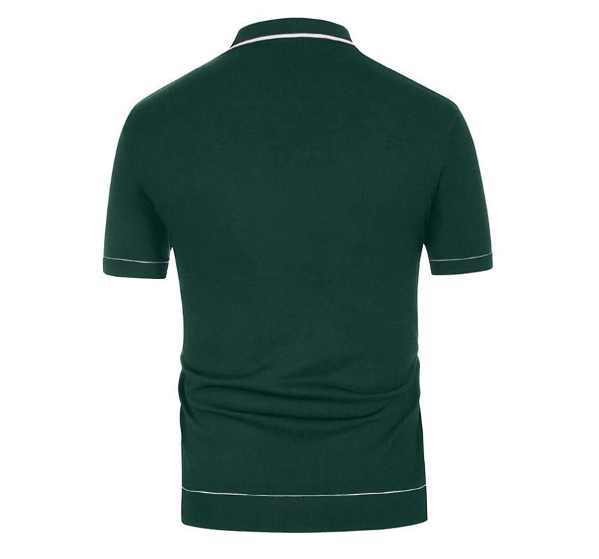 Bolgivy - Poloshirt met korte mouwen en contrasterende afwerking van ribbreisel