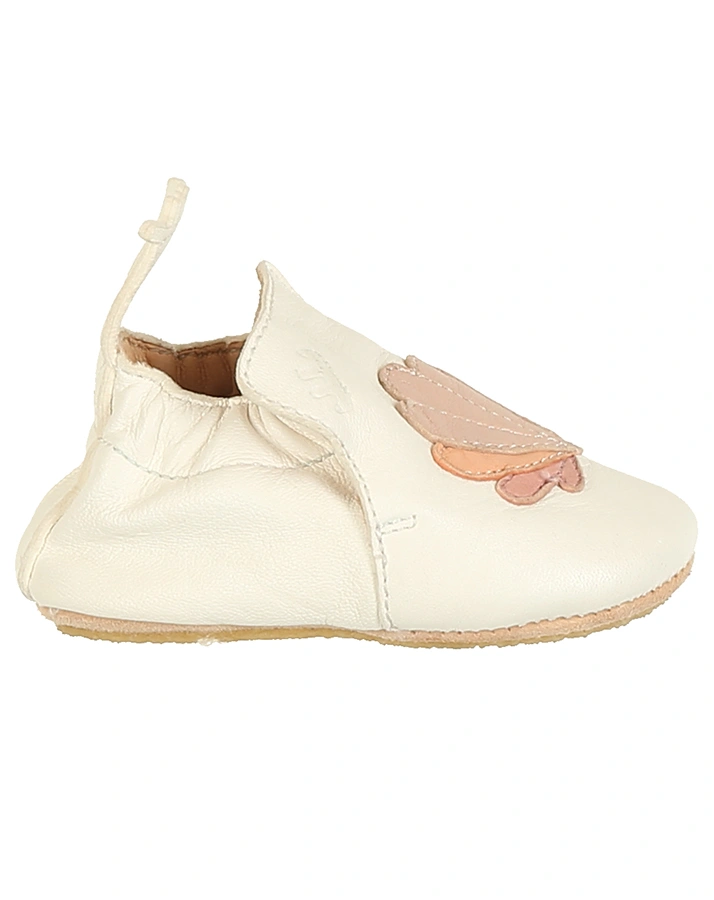 Krabbelschuhe BLUBLU COQUILLE in weiß
