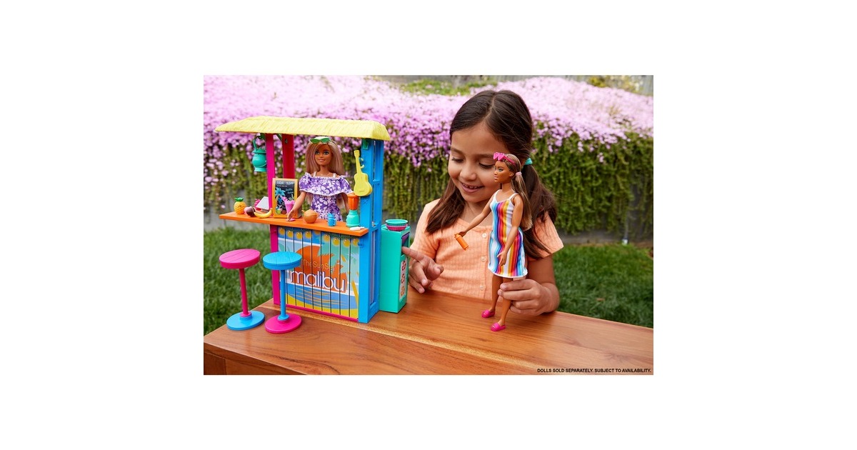 BarbieLoves the Ocean Beach Shack poppen accessoires