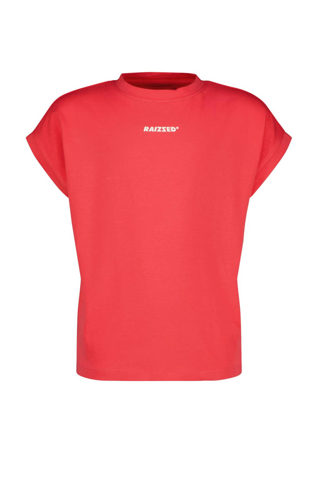 Raizzed T-shirt Lena met tekst hardroze