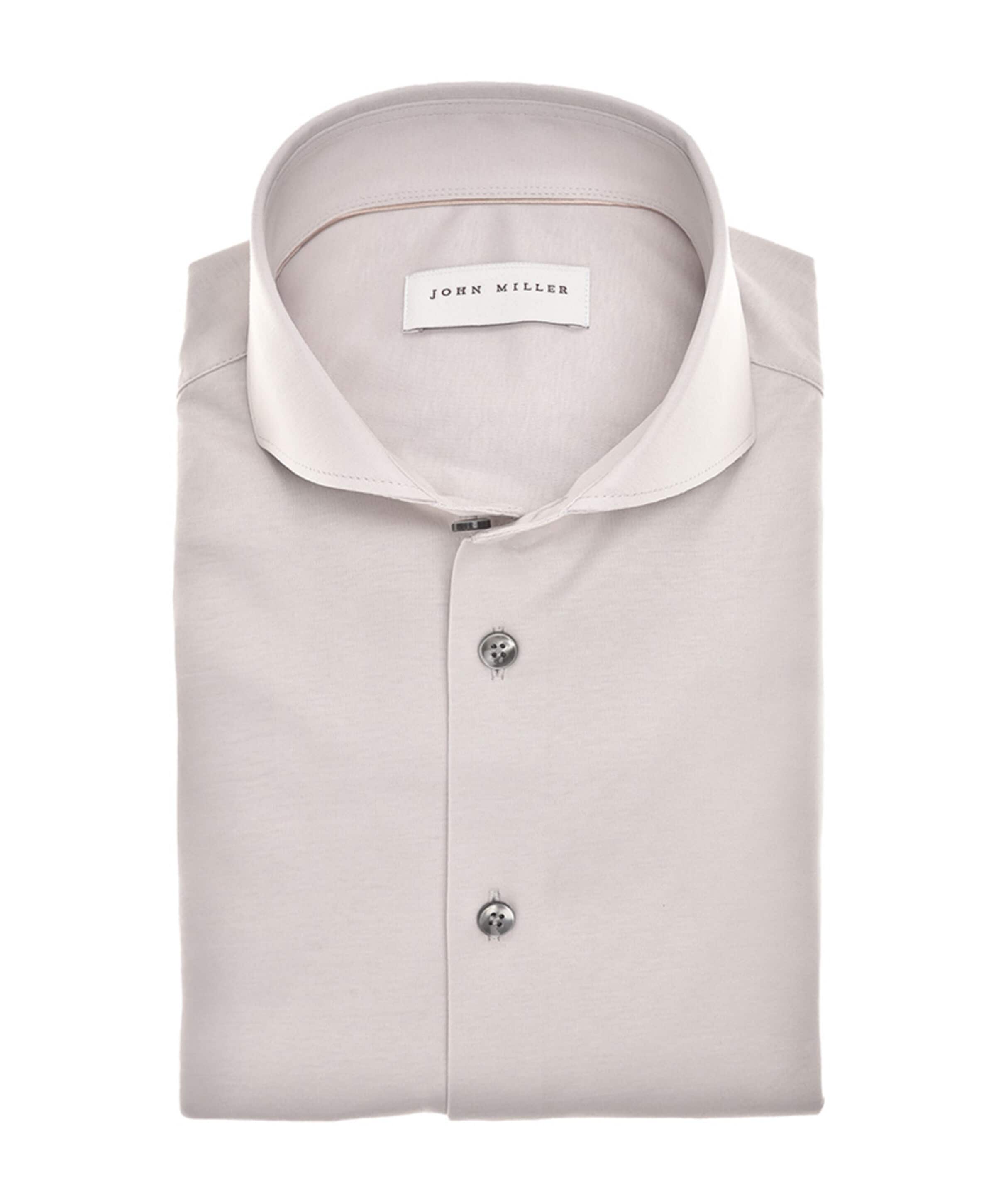 John Miller Heren overhemd lange mouw beige