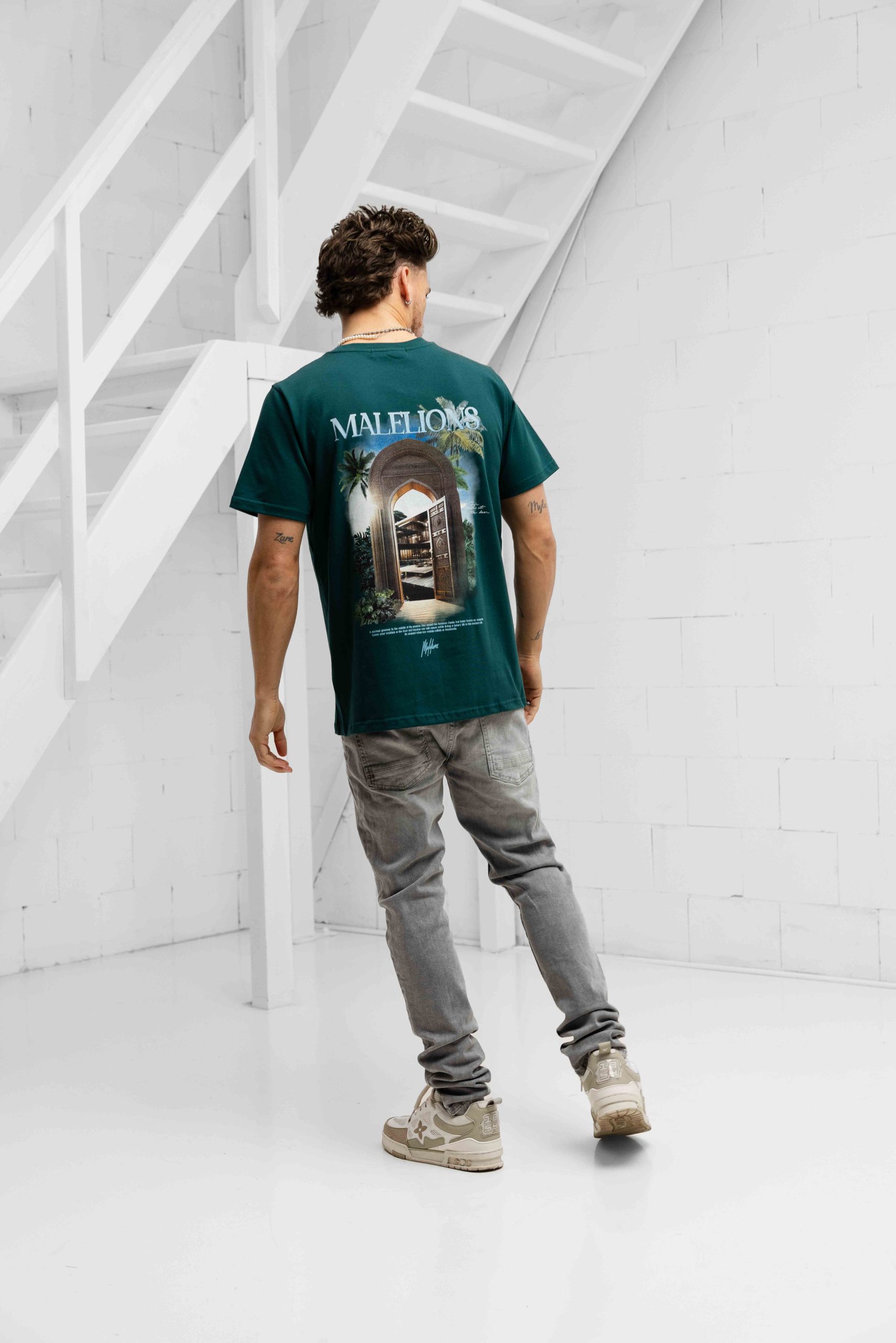Malelions Amazon T-Shirt Heren Groen