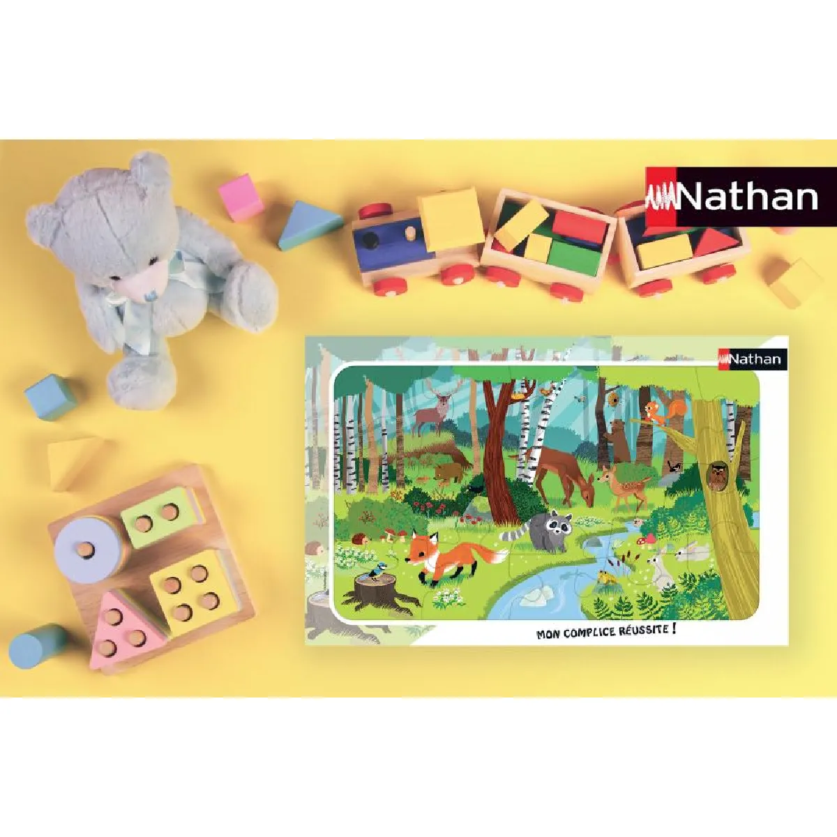 Nathan Puzzle cadre - Les animaux de la forêt - 15 pièces