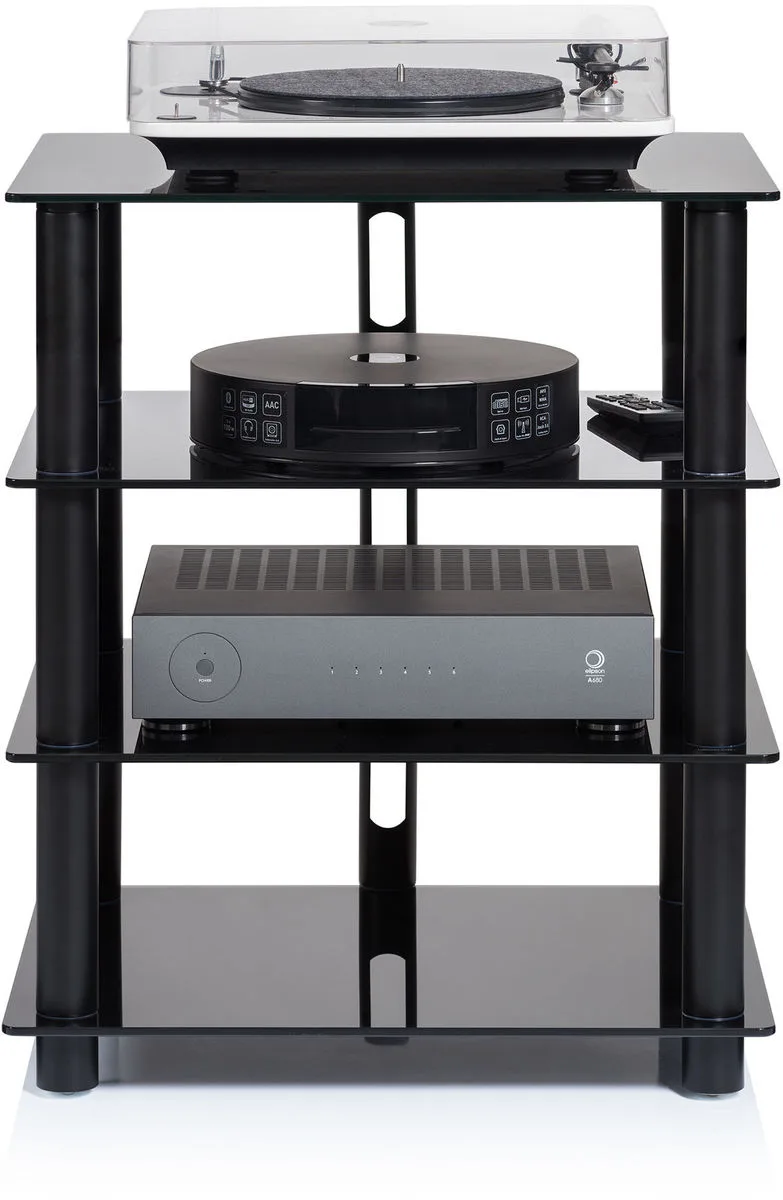NorStone Epur 4 Noir satin Meubles hi-fi