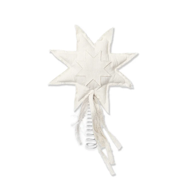 Ferm Living - Vela Star Christbaumspitze, natur