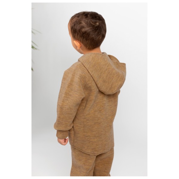 Engel - Veste zippée à capuche pour bébés - Veste en laine