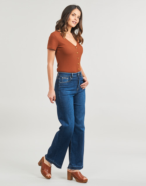 Pepe jeans - WIDE LEG JEANS UHW - Bleu