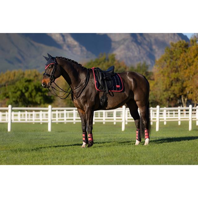 Zadeldek LeMieux Loire Dressage Square Donkerblauw-roze