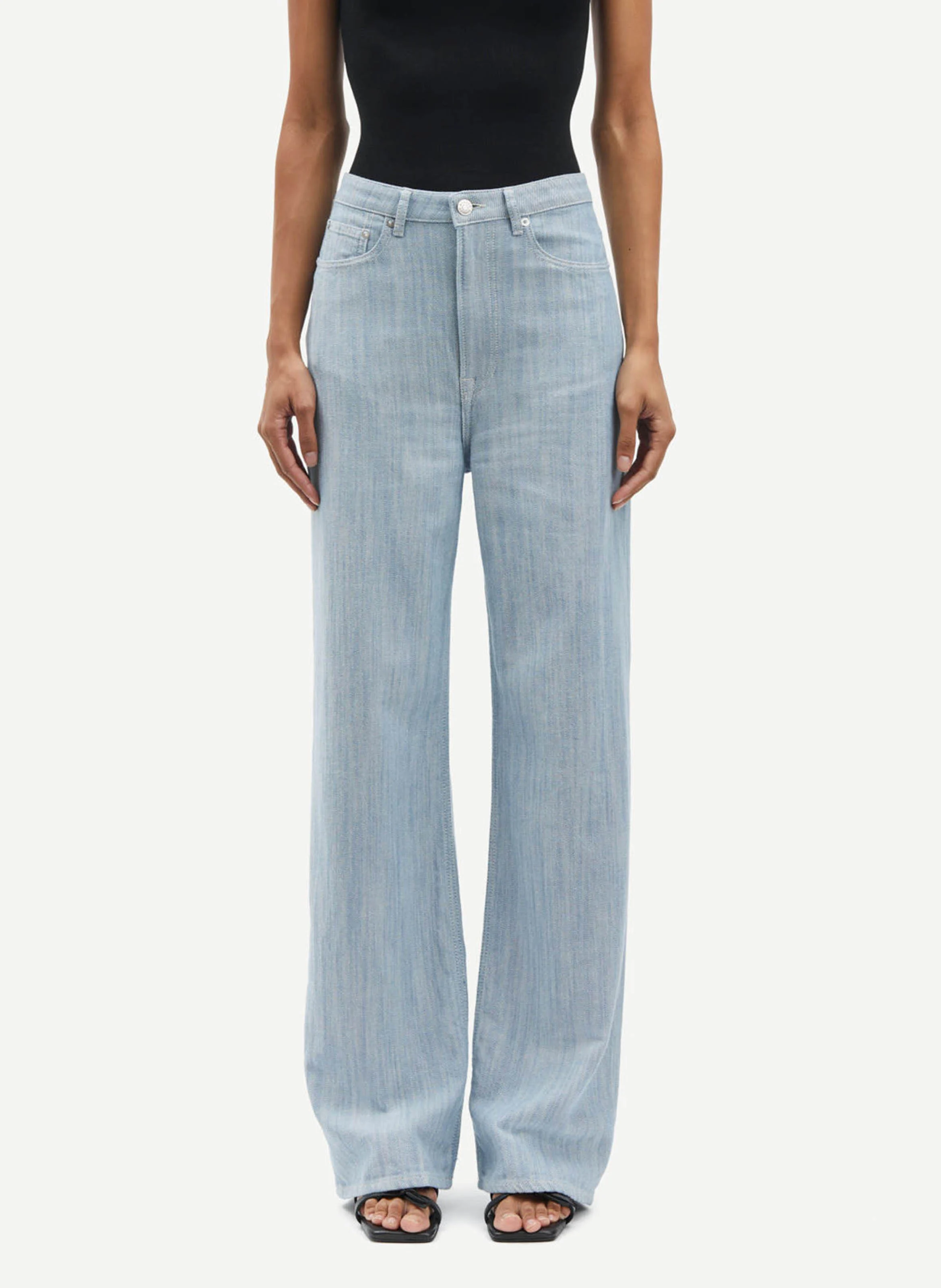 SHELLY - Jean large| Bleu