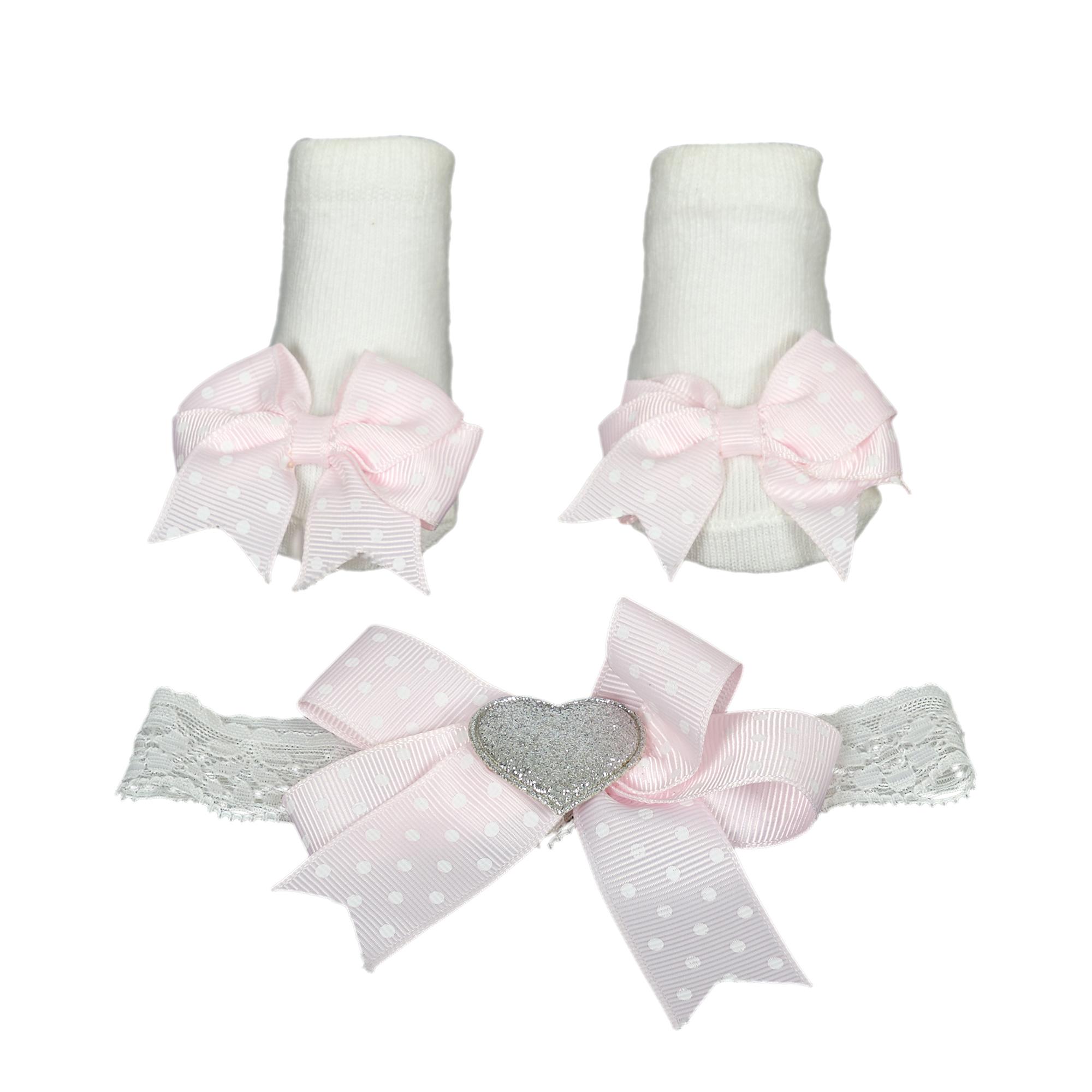 ENSEMBLE FILLE BANDEAU ET CHAUSSETTES