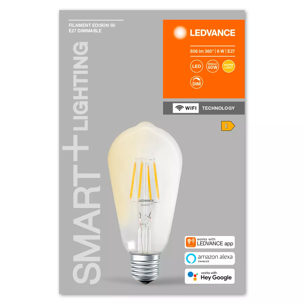 LED-Kolbenform E27/6 Watt/Energie E