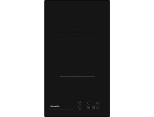 SHARP - Domino vitroceramique KH3V19NT0K, 3000 Watts, Minuteur,