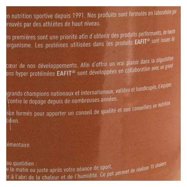 Eafit La Vegan Proteinée Saveur Chocolat Noisette 450g