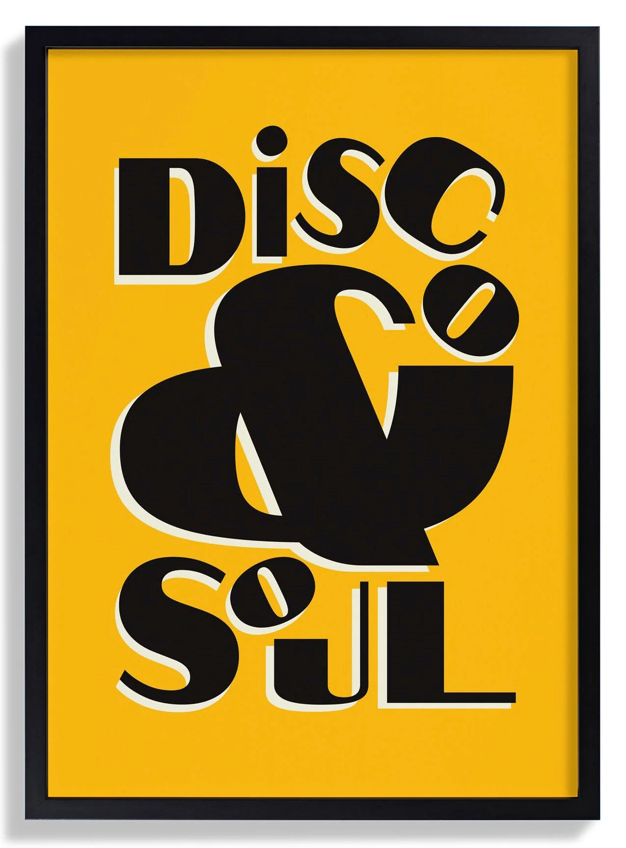 Disco & Soul Gelb Kunstdruck