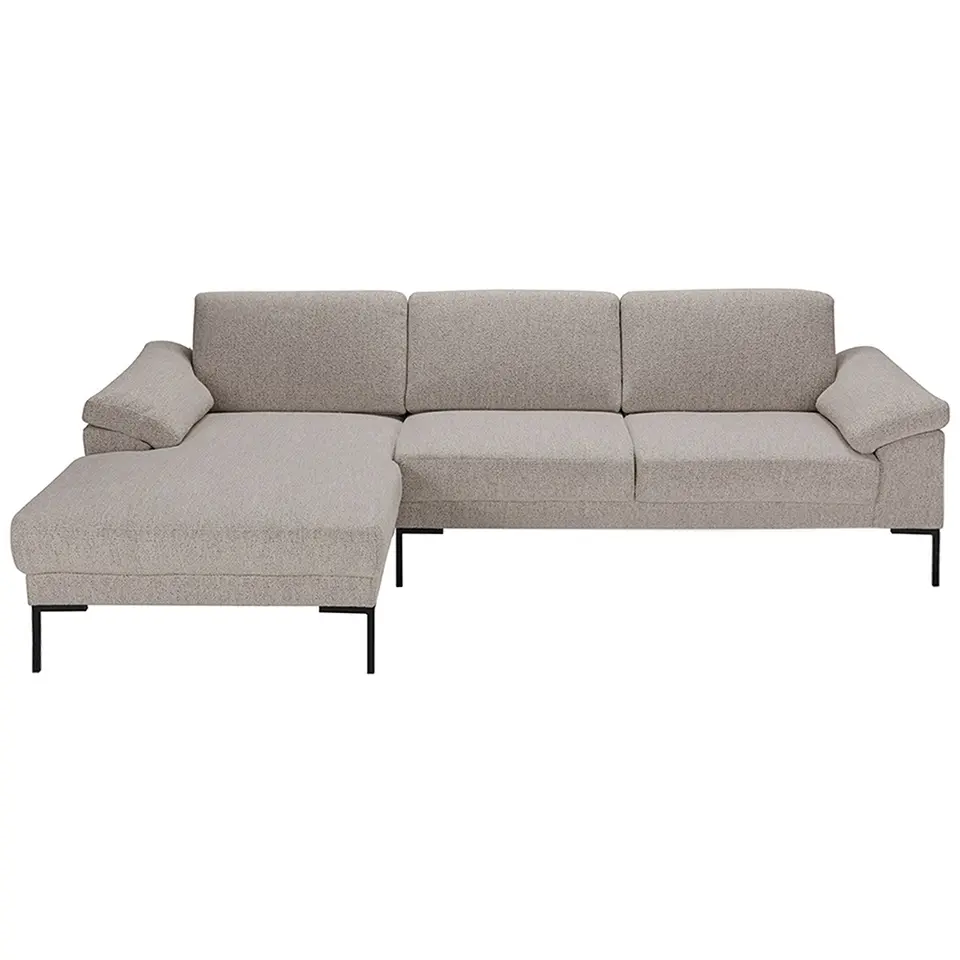 Bank Tom met chaise longue links - Java - beige