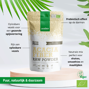 Purasana Vegan Acaciavezels Raw Powder 200GR