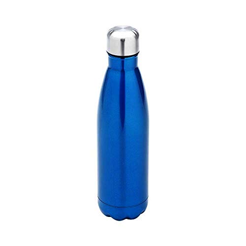 Garrafa T&eacute;rmica de Inox Parede Dupla Prata 500ml